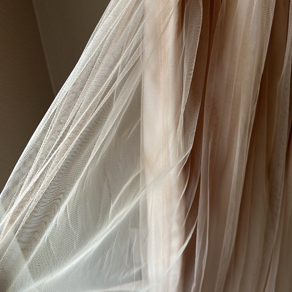 NWT WATTERS & WATTERS Anthropologie Pale Pink Pleated Bridesmaid Dress - Picture 14 of 14